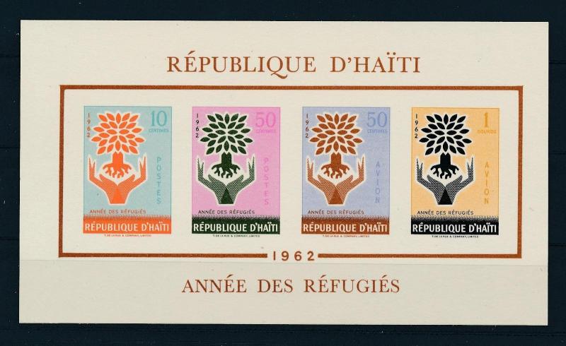 [19608] Haiti 1962 Refugee Year VF Souvenir Sheet MNH