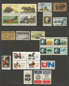 USA Postal Stamps MNH 1970 Commemoratives (24 stamps)