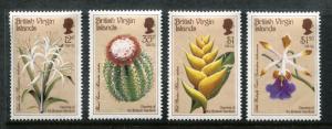 British Virgin Islands 585-588, MNH, Flowers Orchids, plants 1987. x16243