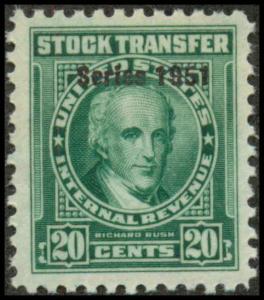 RD344 Mint VF NH Stock Transfer