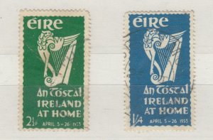 Ireland 1953 2 1/2d 1s 4d An Tostal SG154/155 VFU J6416