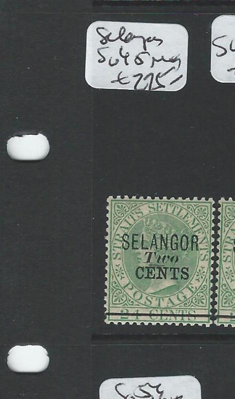 MALAYA SELANGOR (P0906B) QV 2C/24   SG45  MOG