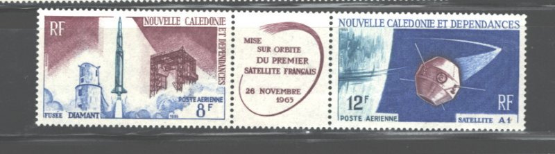 NEW CALEDONIA 1966 1st FRENCH SATELLITE #C45a