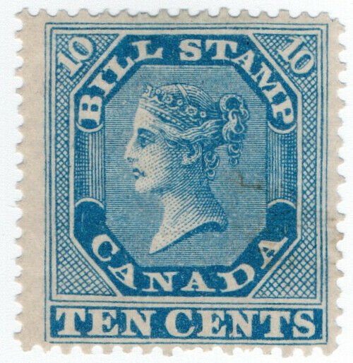 (I.B) Canada Revenue : Bill Stamp 10c