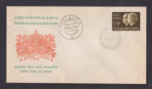 Netherlands New Guinea   #45  FDC  1962 . silver wedding . E9