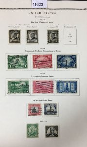 MOMEN: US STAMPS  # 610-623 1923-1926 USED COLLECTION  LOT #11623