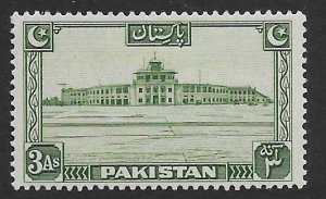 Pakistan 31  1948  3As   fvf  mint  hinged