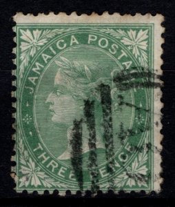 Jamaica 1870-83 Victoria Def., 3d green [Used]