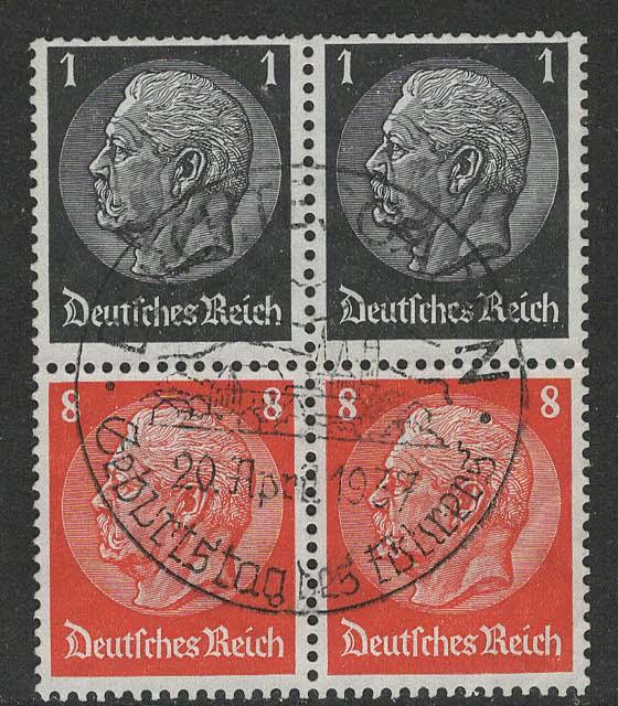 Germany Scott # 415 (2), 420 (2), used, se-tenant, Mi# 2x S135