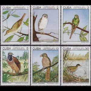 CUBA 1975 - Scott# 1982-7 Local Birds Set of 6 NH