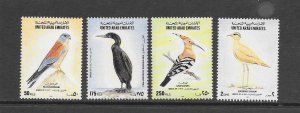 BIRDS-UNITED ARAB EMIRATES #496-9 MNH