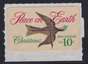 U.S. # 1552, Christmas Pre-Cancel, Self Adhesive, NH