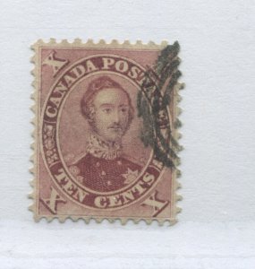 Canada 1859 10 cents red lilac Prince Albert used