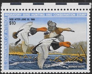 US RW 54  1987  $10.00  Federal Duck Stamp   VF Mint nh