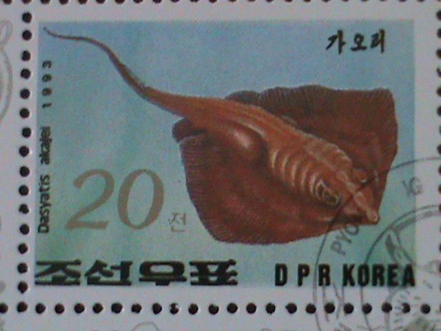 ​KOREA-1993-SC#3190a-SEA FISHES-CTO S/S VERY FINE-LAST ONE-HARD TO FIND