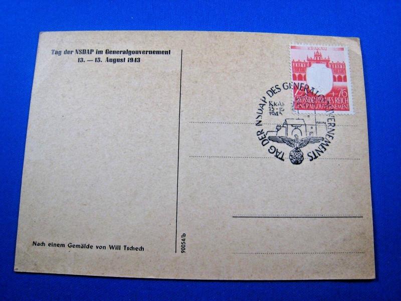 POLAND GENERAL GOVERNMENT POSTCARD 1943    (tinv)