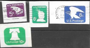 US Envelope cut squares U549, 551, 557, 567