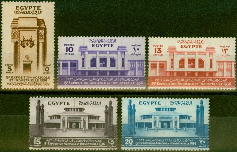 Egypt 1936 Set of 5 SG240-244 Fine Mtd Mint