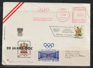 Austria  Meter Cover for International Olympic Committee Anniversary