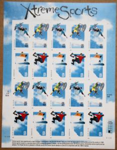 1999 sheet Extreme Sports Sc# 3321-3324