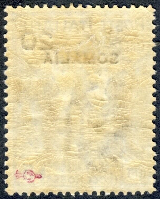 SOMALIA 1916 SC B4, F/VF Mint PG Overprint Semi-Postal scv $60.00  *Bay Stamps*