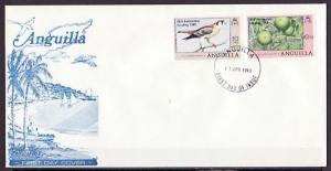 Anguilla, Scott cat. 387-388. Scout o/print on Def issue on a First day cover. ^