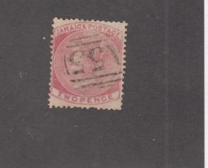 JAMAICA # 2 2d ROSE A55= MIKE CULLEY CANCEL CAT VALUE $60+