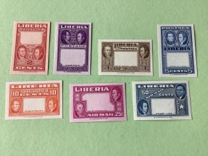 Liberia 1952 Jehudi Ashmun Error mint never hinged imperf  stamps Ref A4497