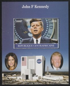 C A R - 2016 - J.F. Kennedy #1 - Perf Souv Sheet-Mint Never Hinged-Private Issue