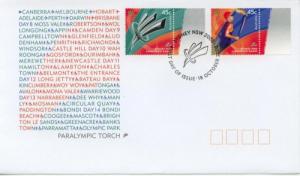 2000 Australia Paralympics Sydney (Scott 1919-20) FDC