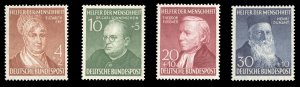 Germany B327-330, cat. $97.50 1952 Welfare, set of four, never hinged