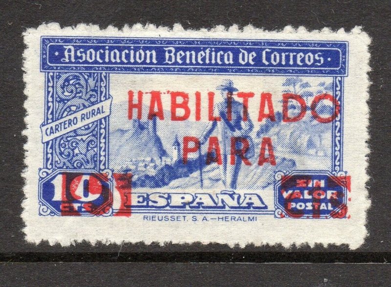 Spain 1930s Civil War Period Local Issue Fine Mint Hinged Surcharged NW-18527