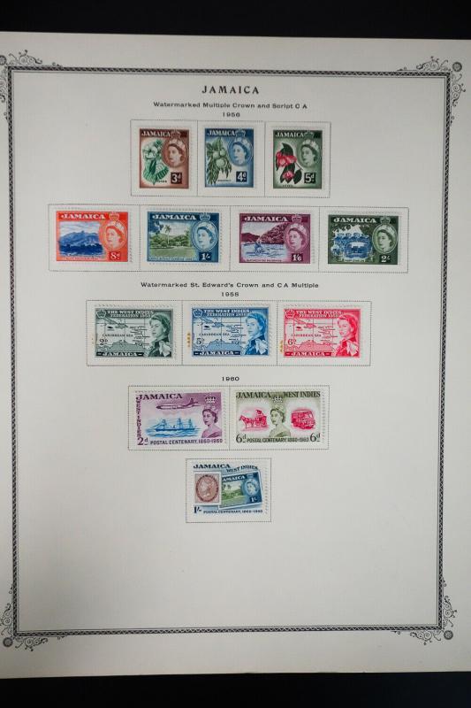 Jamaica 1800s to 1960s Stamp Collection