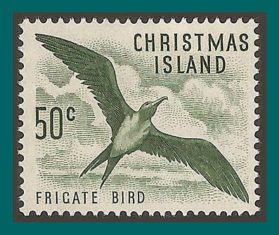 Christmas Island 1963 Frigate Bird, MNH 19,SG19