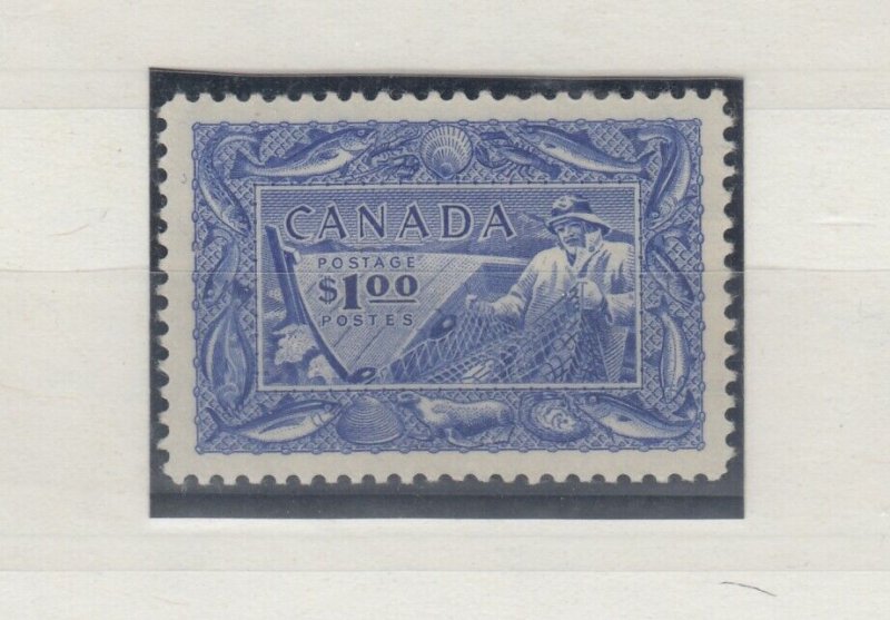 Canada KGVI 1951 $1 Ultramarine SG433 MLH J8562