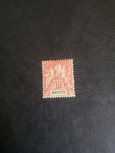 Stamps Mayotte 6 hinged