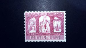 Vatican City Sc# 436 Unused (MNG)  (1966)