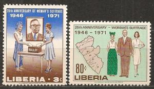 Liberia #555-6 Mint Never Hinged F-VF CV $2.35 (ST1246)  