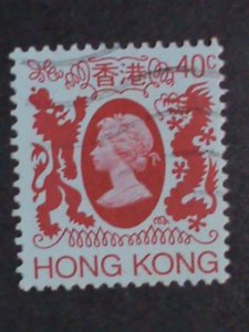 ​HONG KONG-1982- SC#388-403 QUEEN ELIZABETH II POSTAGE STAMPS SET USED VF