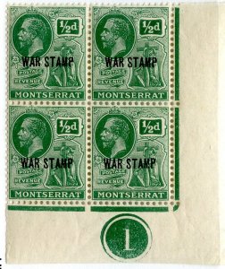Montserrat, Scott #MR2, Mint, Never Hinged, plate block