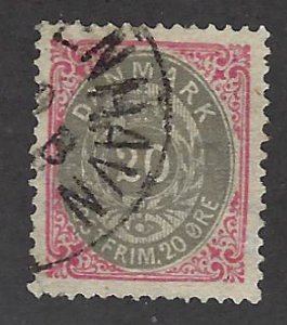 Denmark SC#31 Used VF SCV$32.50...Worth a Close Look!