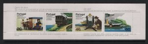 Portugal Madeira   #104-107a  MNH 1985  traditional transportation. booklet