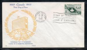 Canada #437 ICY FDC H & E Cachet addr C672