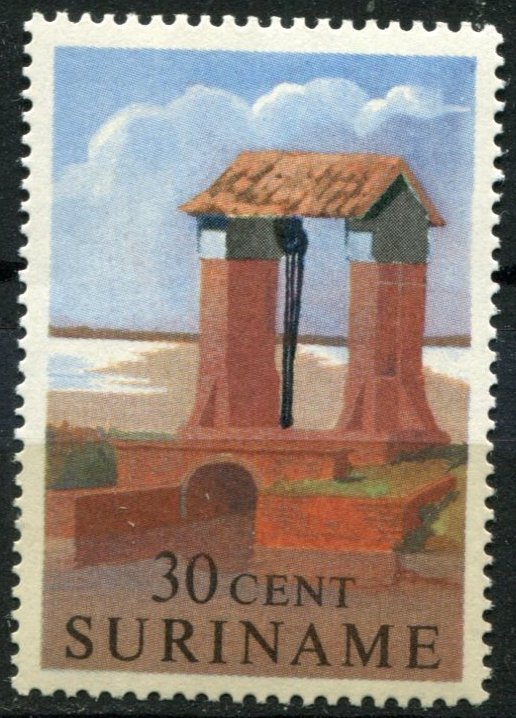 Suriname Sc#295 MNH, 30c multi, Historic Buildings (1961)