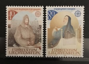 Liechtenstein 1983 #754-5, MNH, CV $1.05