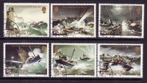 Jersey-Sc#330-5- id8-used set-Lifeboat Institution-1984-