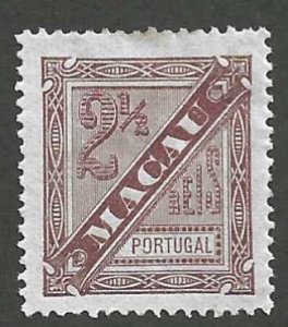 Macao P46  Mint  Perf 13 1/2