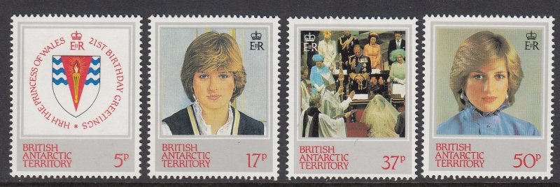 British Antarctic 92-5 Princess Diana mnh