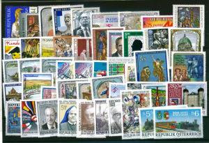 Austria Mini Collection of (50) MNH large stamps, 1990's