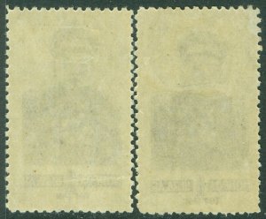 EDW1949SELL : MONGOLIA 1945 Scott #83. 2 stamps. Very Fine, Mint OGH. Cat $120.
